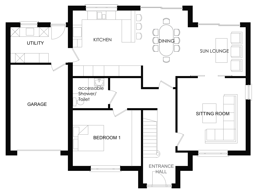 Ground Floor Plan Ranaghan